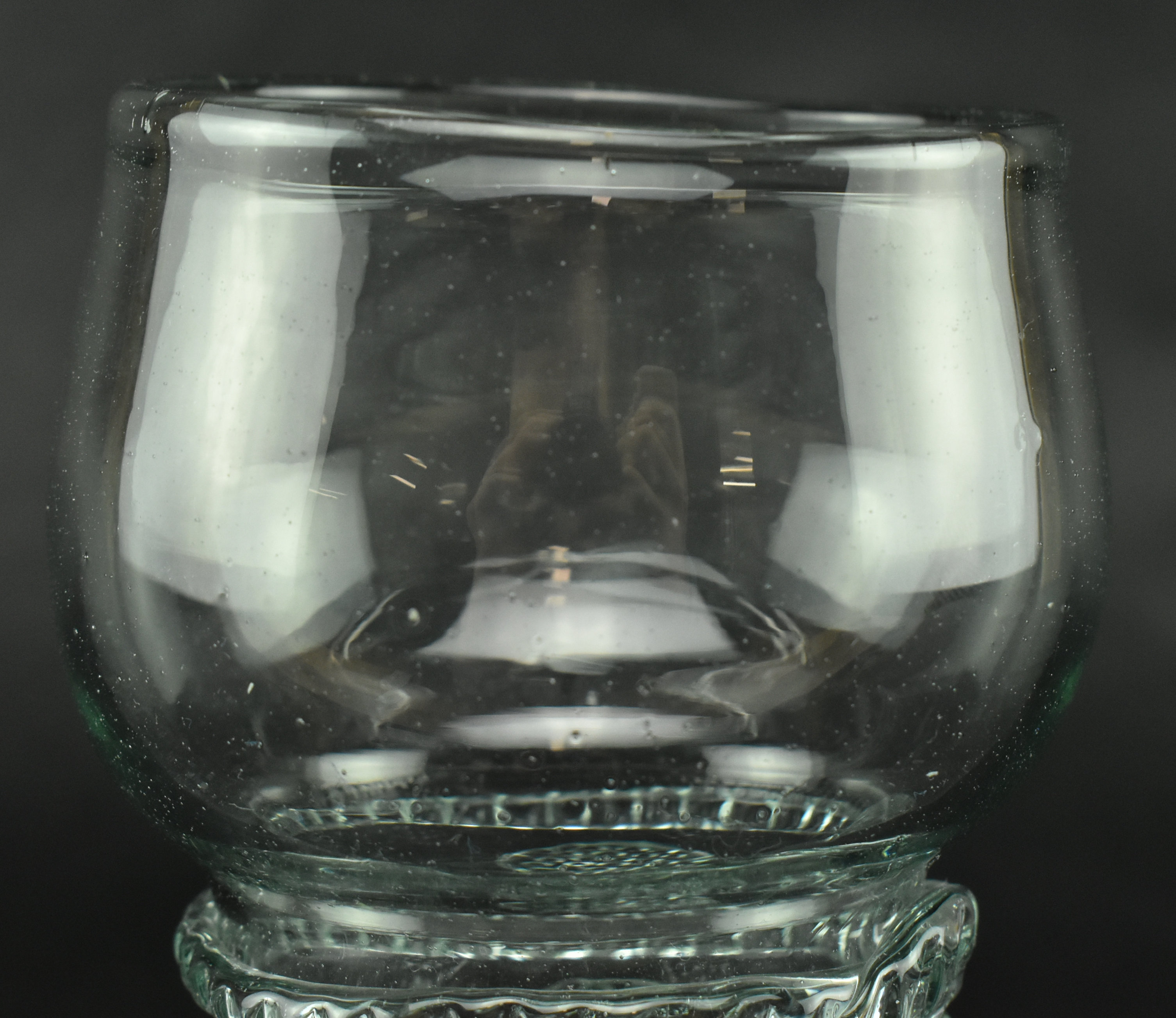 ENGLISH GEORGE III LEAD GLASS ROEMER FOR EXPORT MARKET - Image 4 of 7