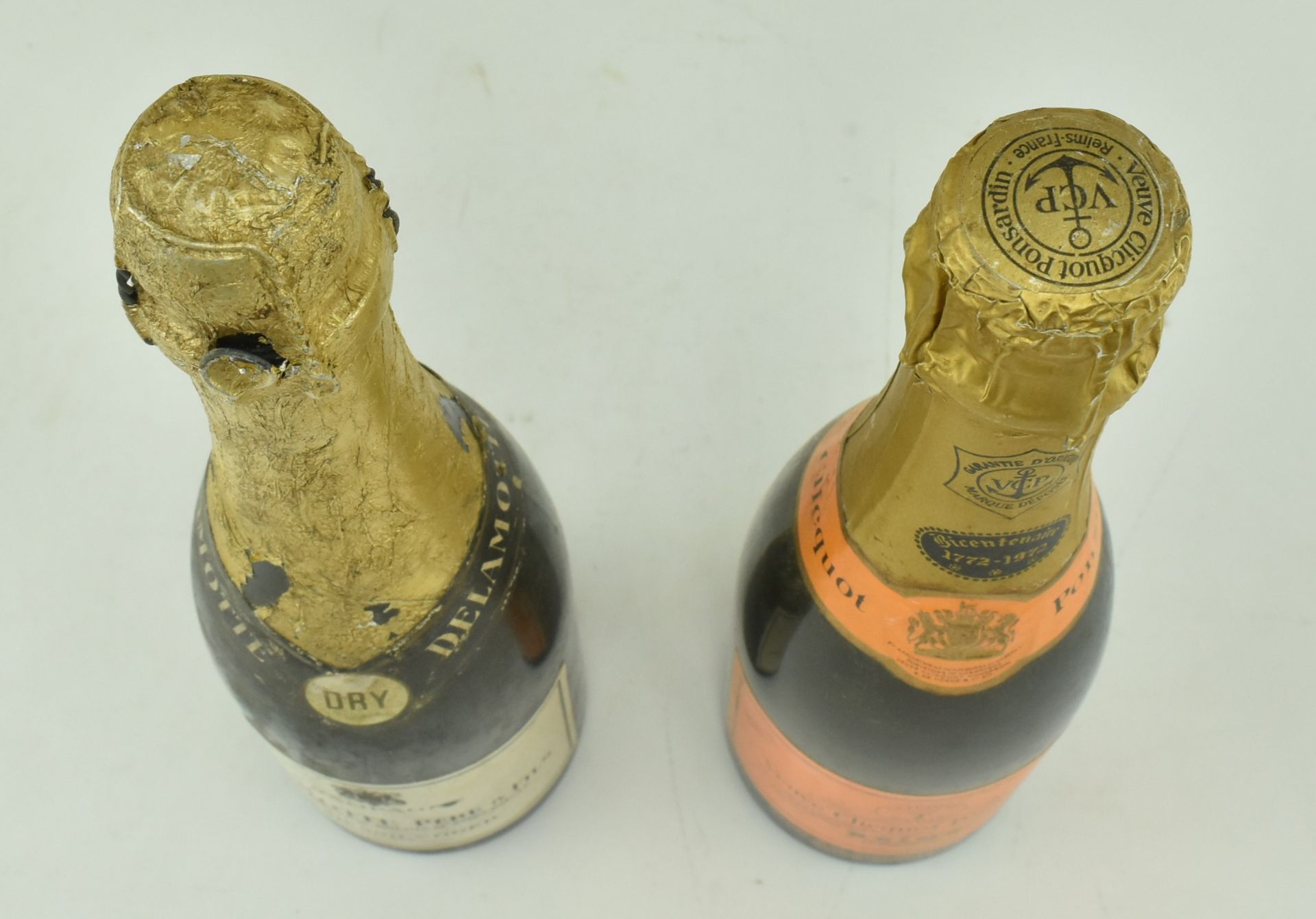 TWO BOTTLE OF CHAMPAGNE - VEUVE CLICQUOT & DELAMOTTE - Image 6 of 7