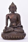 20TH CENTURY CHINESE / TIBET / NEPAL BRONZE BUDDHA STATUE