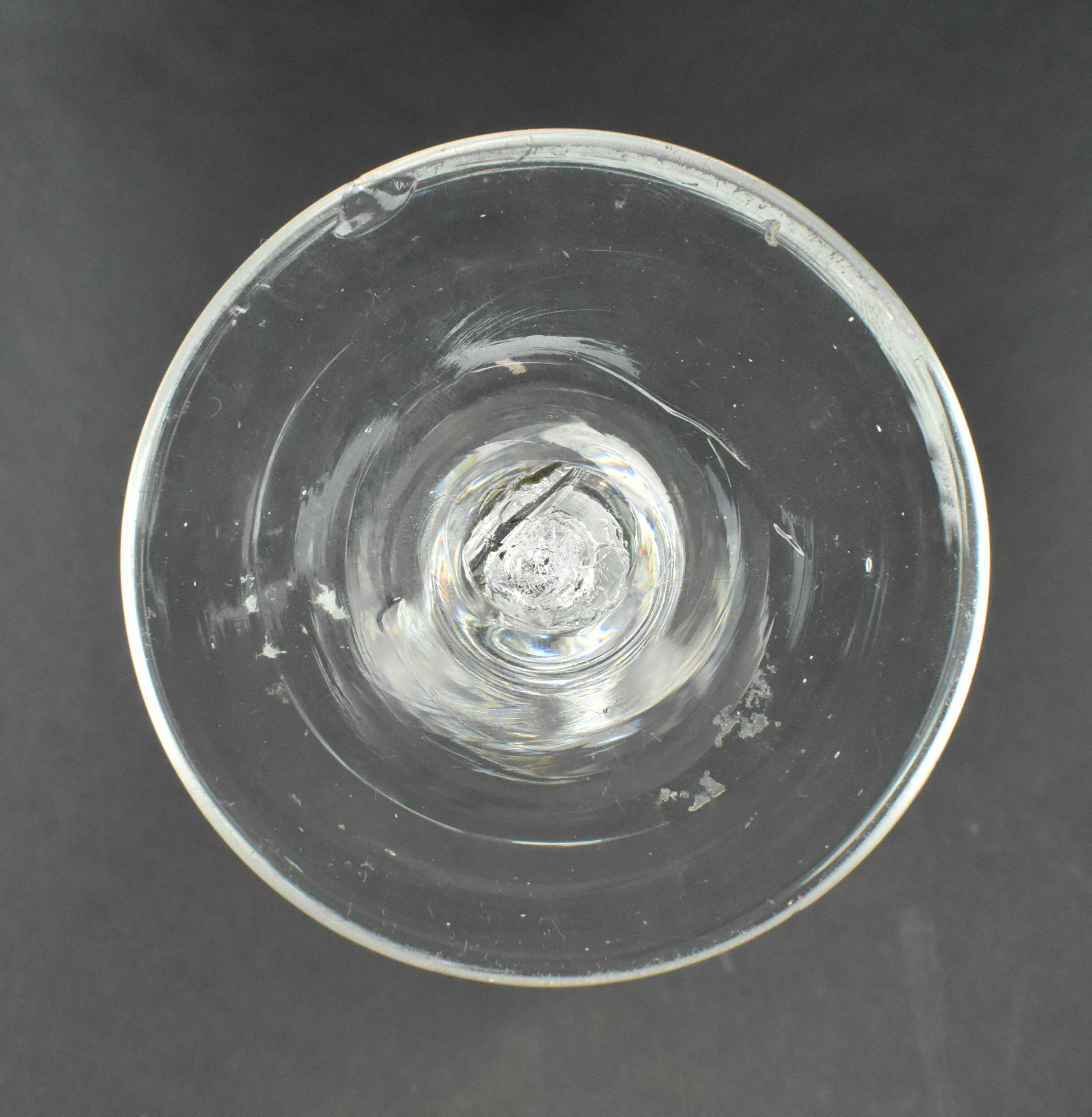 CIRCA 1760 GEORGE III MERCURY TWIST WINE GLASS - Image 7 of 7