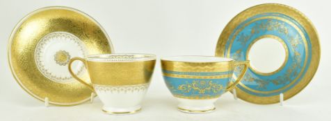 TWO SETS MID 20TH CENTURY MINTON CABINET CUPS AND SAUCERS
