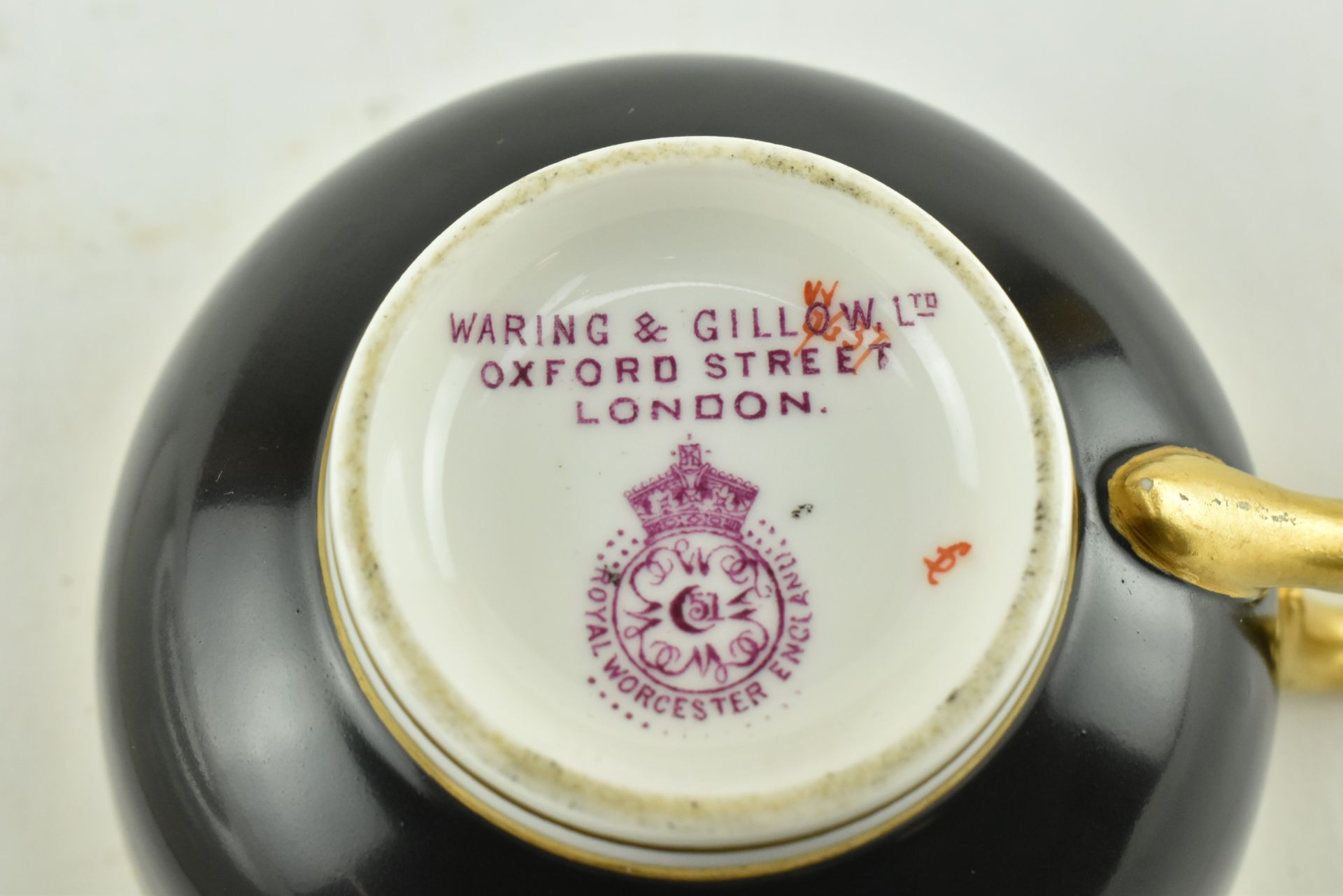 ROYAL WORCESTER FOR WARING & GILLOW FINE CHINA CUP & SAUCER - Image 7 of 7
