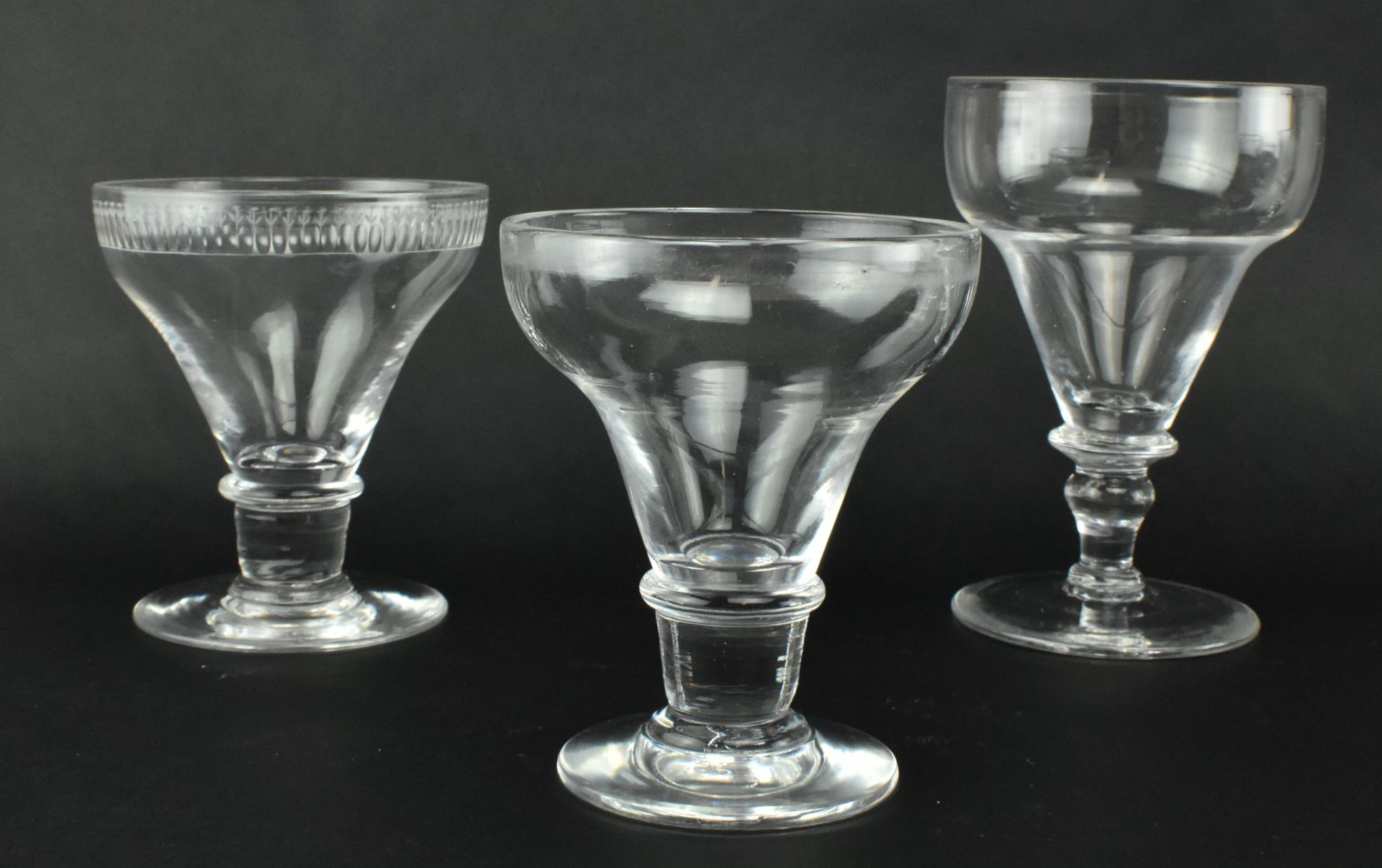 SEVEN 19TH CENTURY & LATER HAND BLOWN RUMMER GLASSES - Image 3 of 6