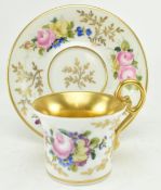 IN THE MANNER OF OF PARIS PORCELAIN - CUP AND SAUCER