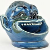 GROTESQUE NORTH DEVON / TORQUAY STYLE POTTERY MATCH STRIKER