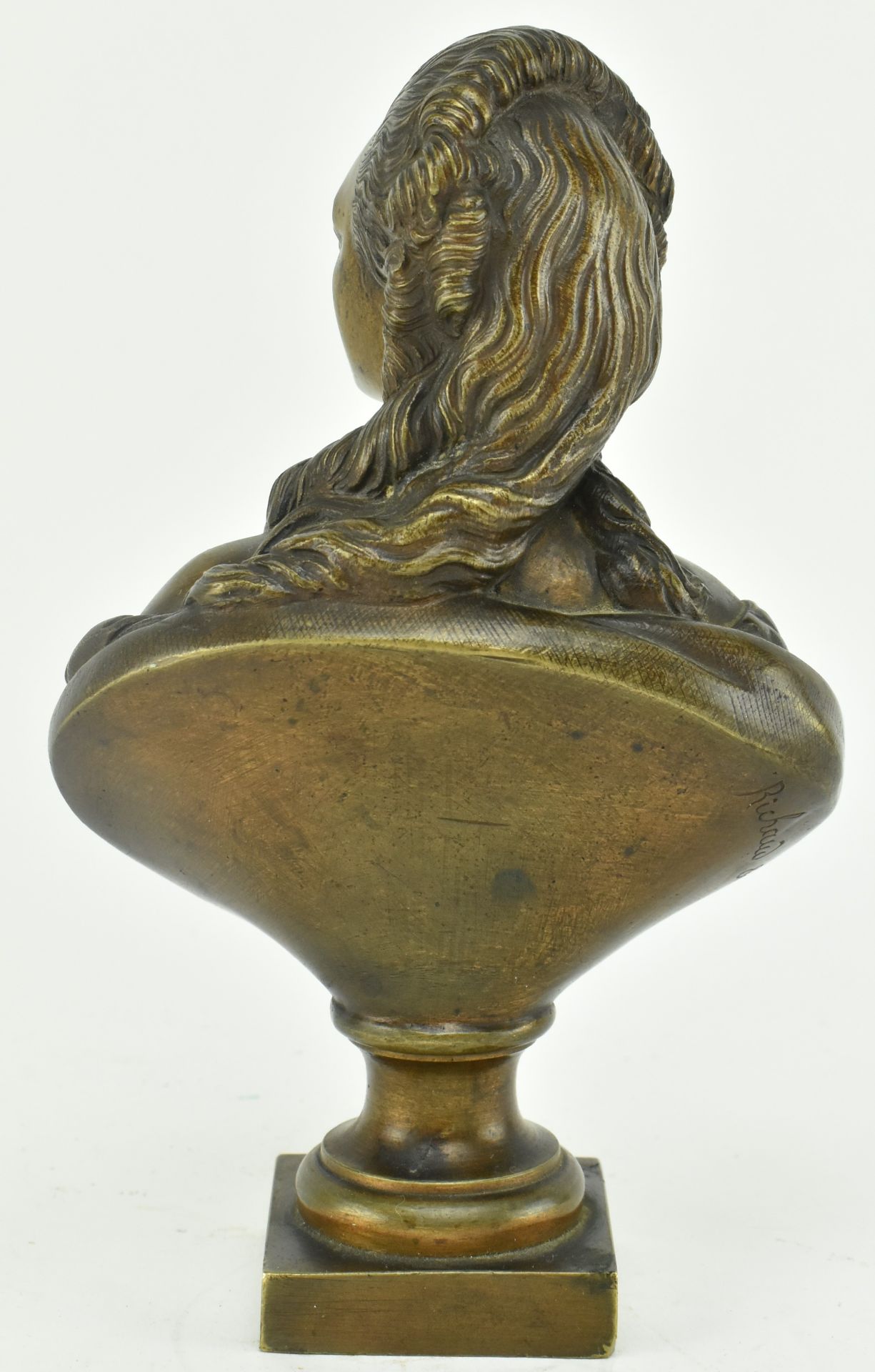 RICHAUD ET CIE - 19TH CENTURY FRENCH BRONZE BUST OF WOMAN - Image 3 of 5