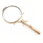 19TH CENTURY VICTORIAN 9CT GOLD MAGNIFYING GLASS