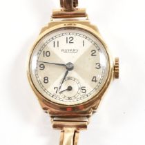 ROTARY 9CT GOLD LADIES DRESS - COCKTAIL WATCH