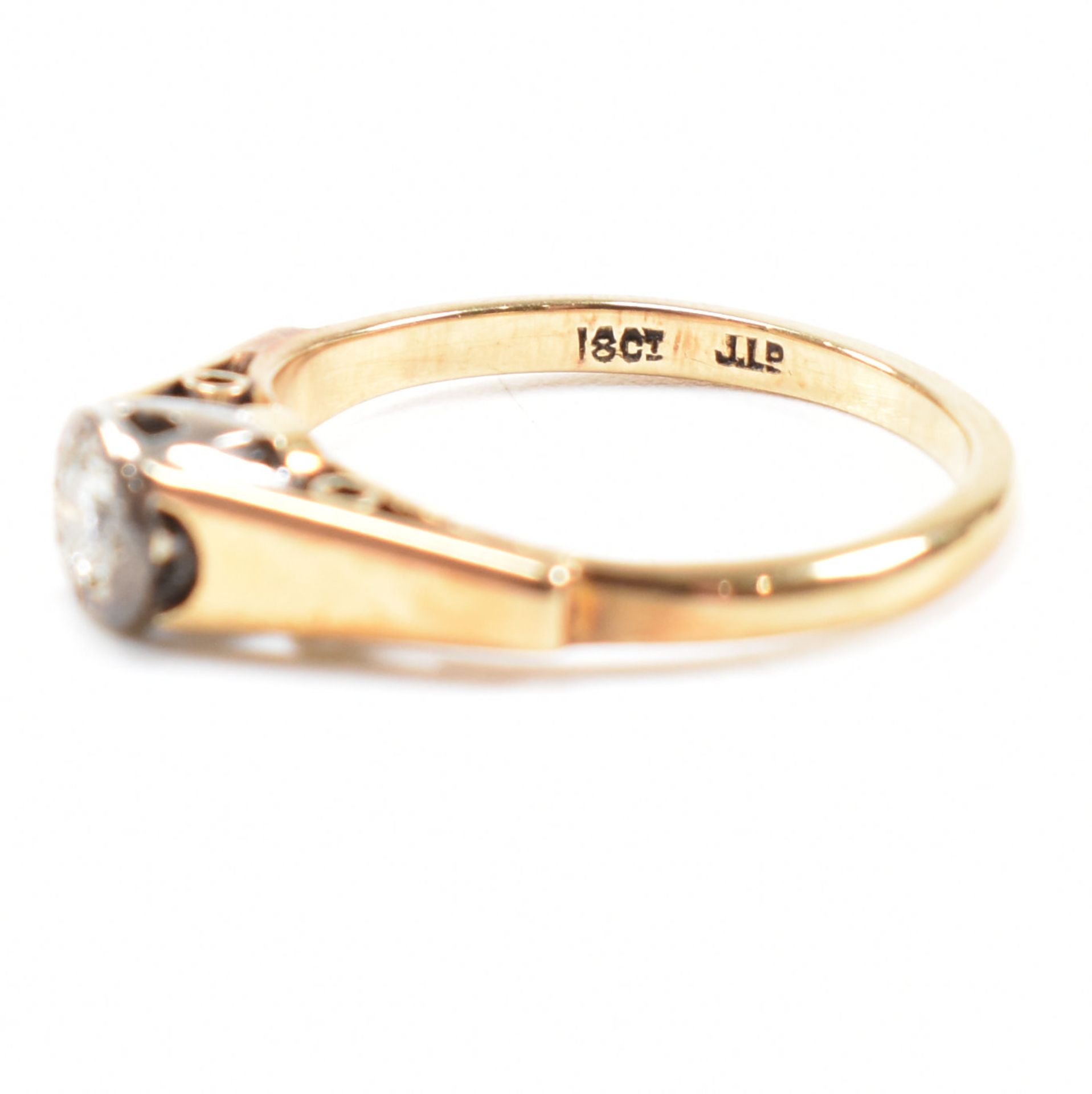 HALLMARKED 18CT GOLD & DIAMOND SOLITAIRE RING - Bild 6 aus 7