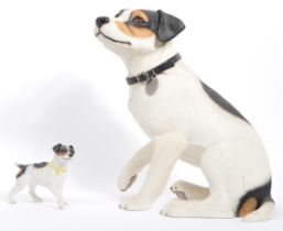 CONTEMPORARY LENARDO COLLECTION RESIN JACK RUSSELL DOG