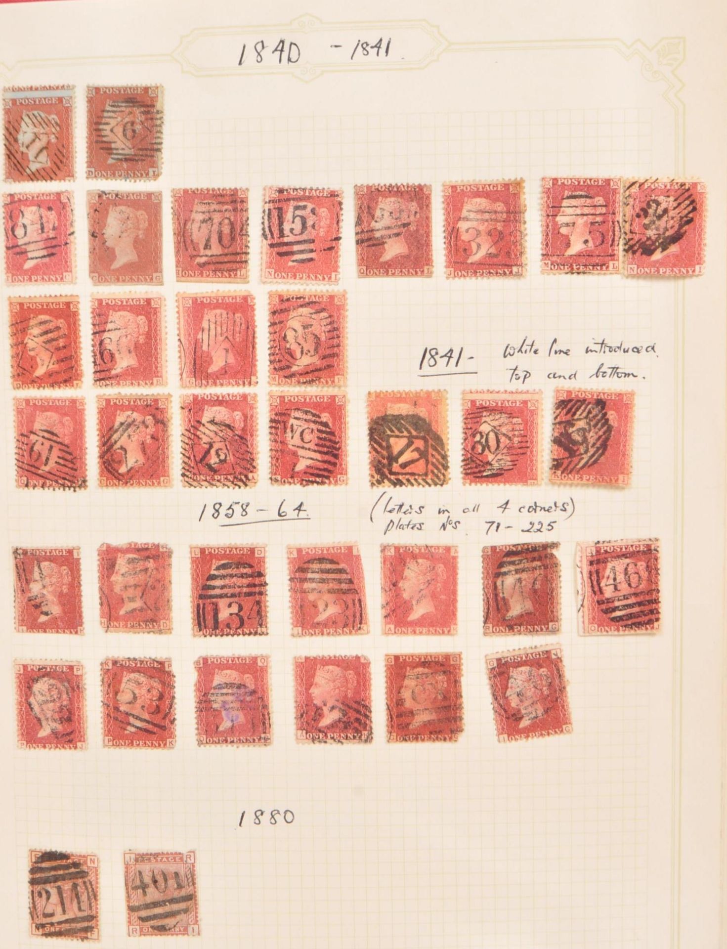 VICTORIAN & LATER UK STAMP ALBUM - TO INCLUDE MULTIPLE PENNY REDS - Image 2 of 7