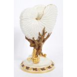 VICTORIAN LATE 19TH CENTURY ROYAL WORCESTER SHELL VASE
