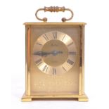 VINTAGE BENTIMA BRASS CASED CARRIAGE CLOCK