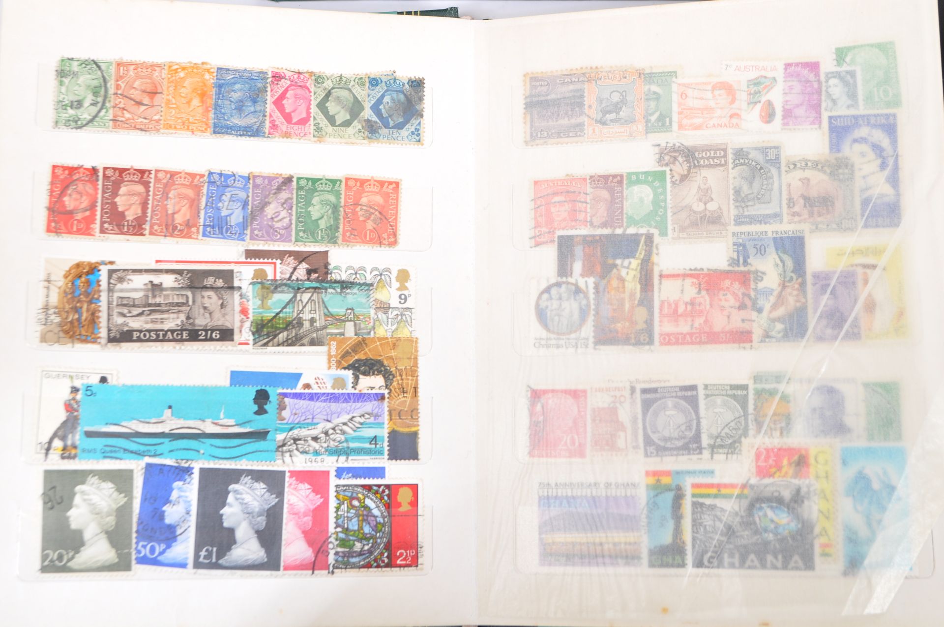 COLLECTION OF UK & INTERNATIONAL FRANKED & UNFRANKED STAMPS - Image 2 of 5