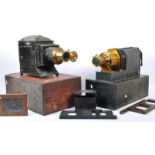 TWO EARLY 20TH CENTURY MAGIC LANTERN SLIDE PROJECTORS