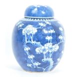 LARGE 19TH CENTURY CHINESE PRUNUS PATTERN GINGER JAR