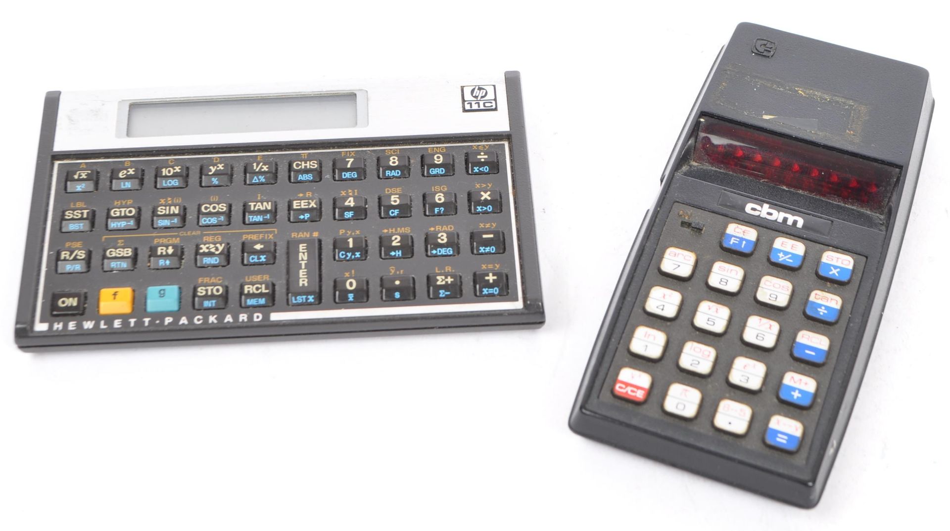 VINTAGE CALCULATORS - COMMODORE SR7919 & HP 11C