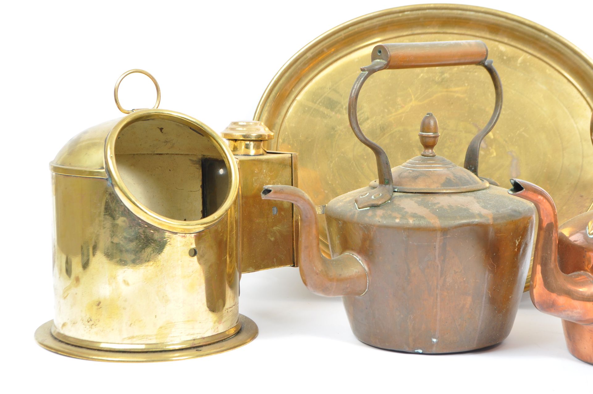 COLLECTION OF SIX MID 20TH CENTURY MARITIME BRASS / COPPER ITEMS - Image 2 of 4
