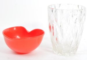 CLYNE FARQUHARSON VASE & GLASSTORM LOVE-HEART BOWL