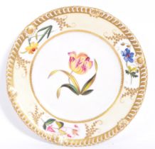 19TH CENTURY ROYAL WORCESTER CHAMBERLAINS PLATE