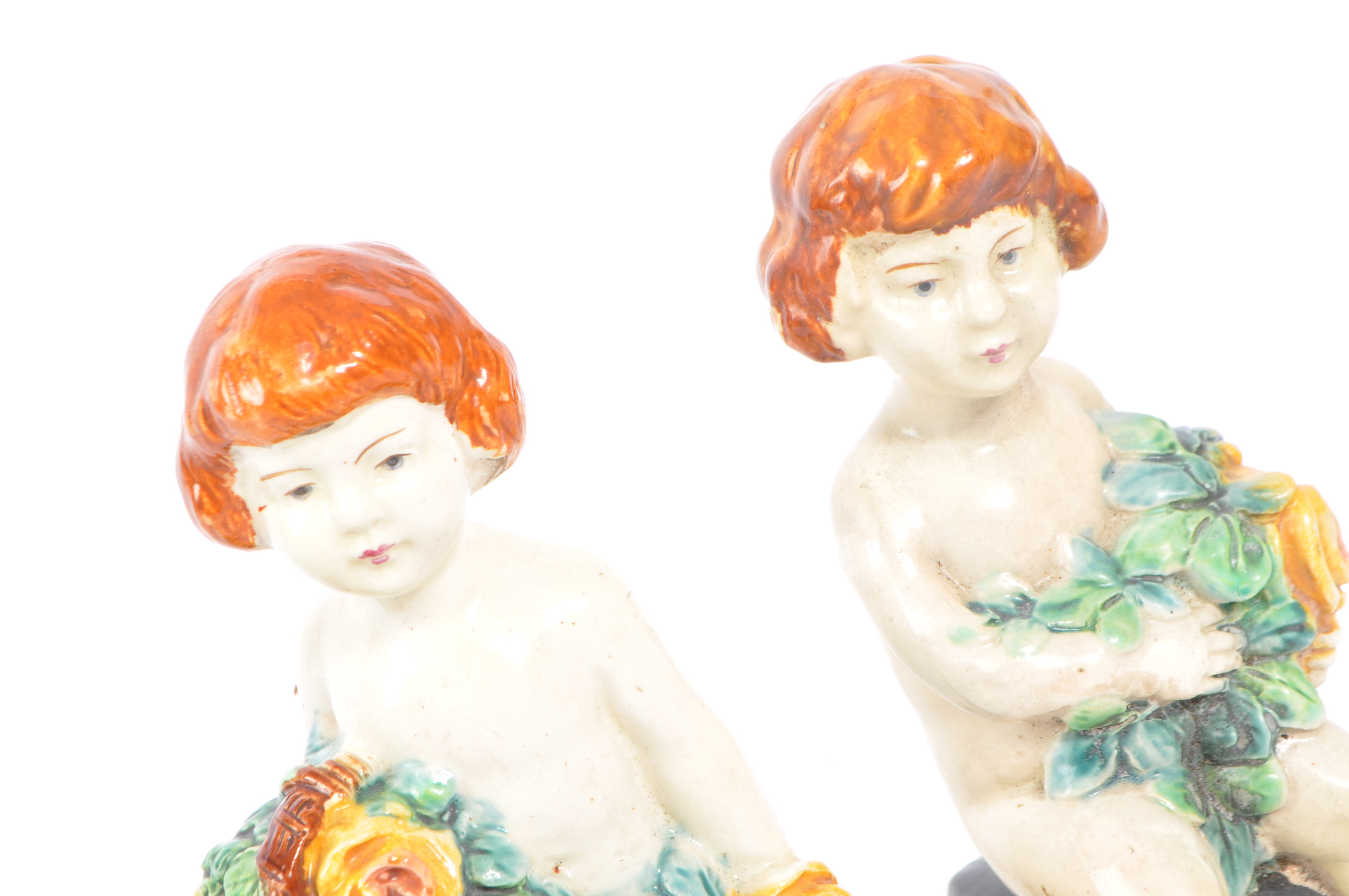 TWO VICTORIAN ROYAL WORCESTER CHINA FIGURINES - Image 4 of 5