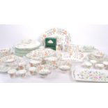 VINTAGE MINTON HADDON HALL CHINA DINNER & TEA SERVICE