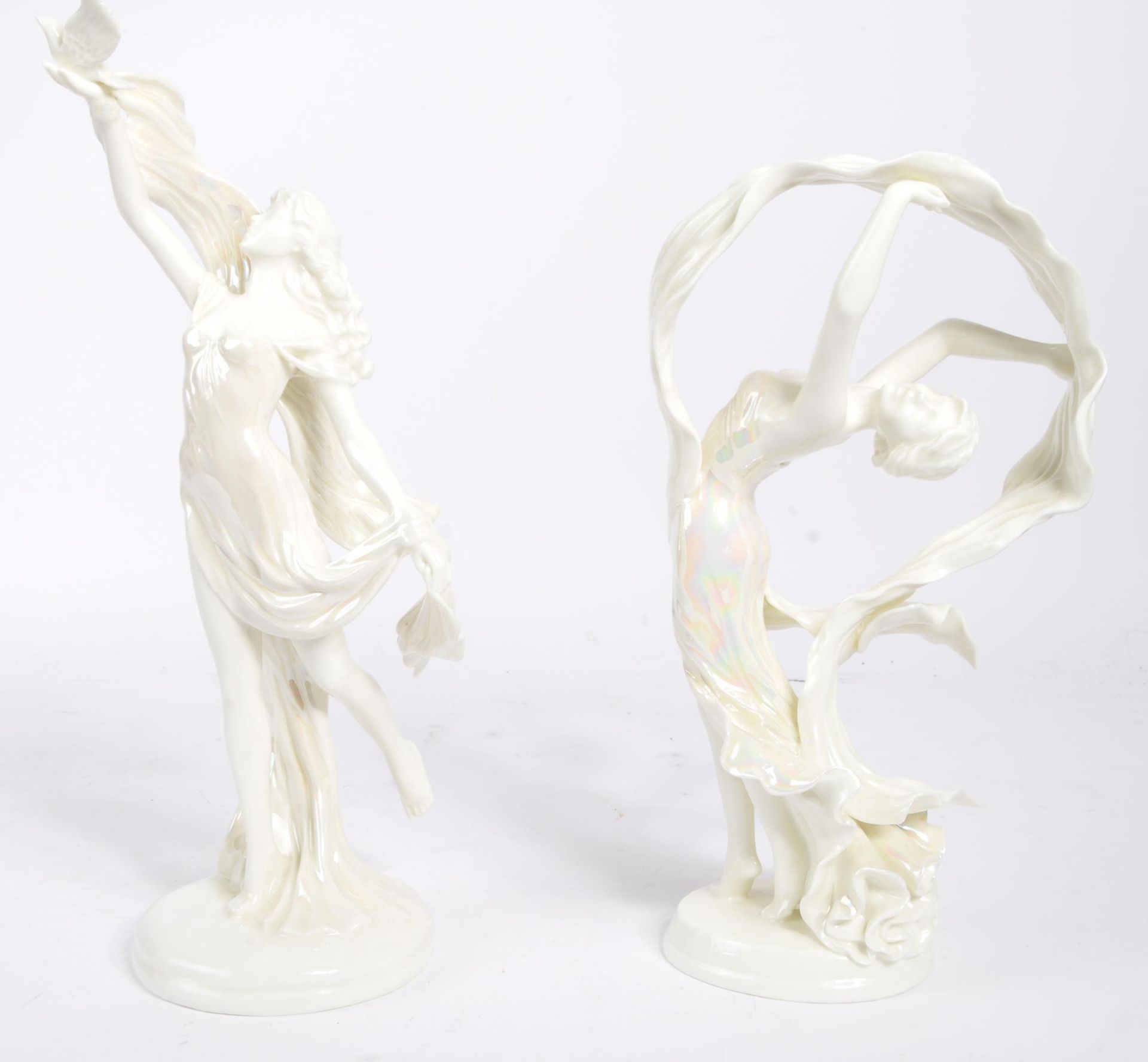 TWO LIMITED EDITION ROYAL WORCESTER FIGURES - SPIRIT OF PEACE