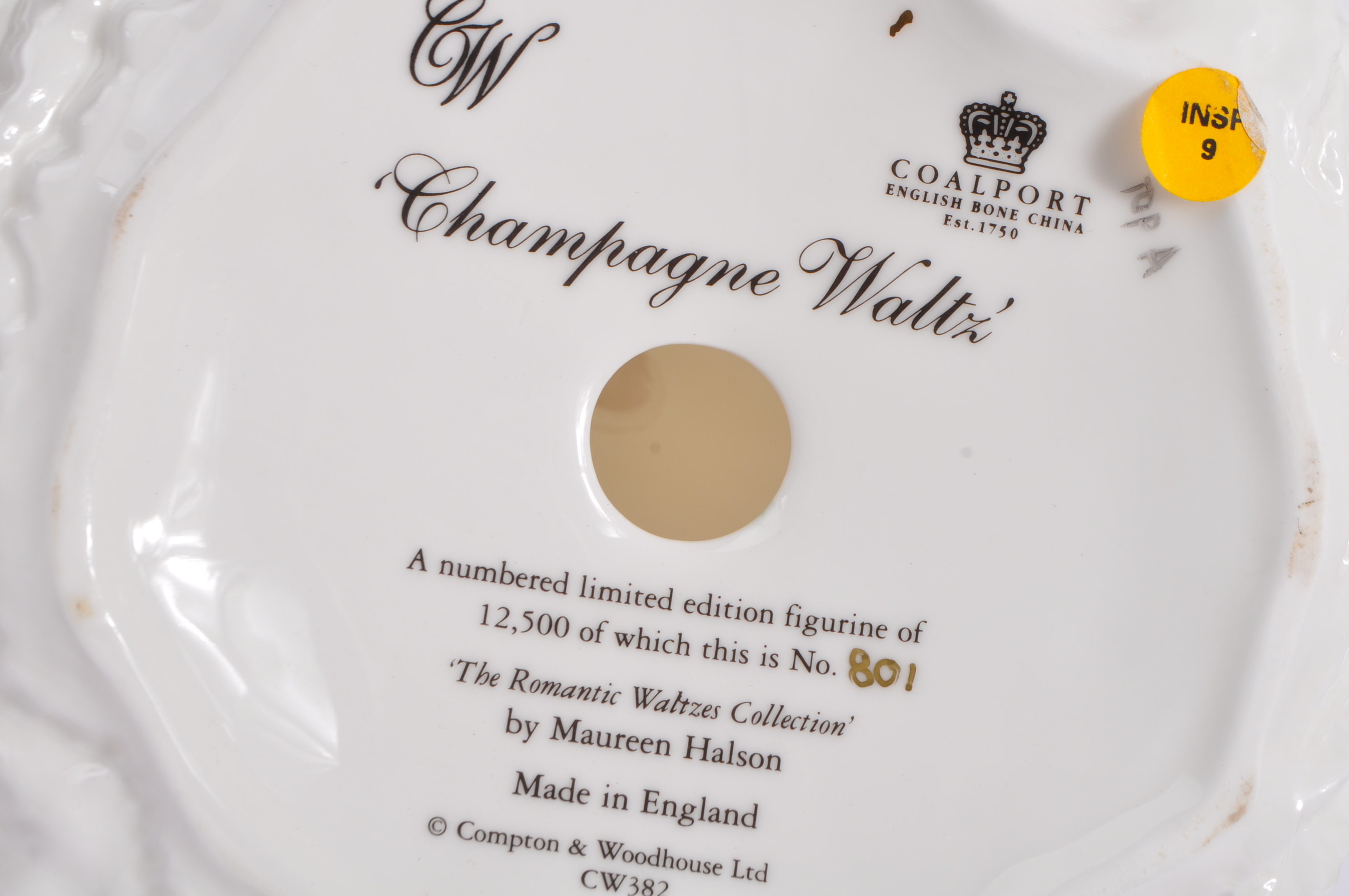 LIMITED EDITION COALPORT CHAMPAGNE WALTZ FIGURINE - Image 5 of 5