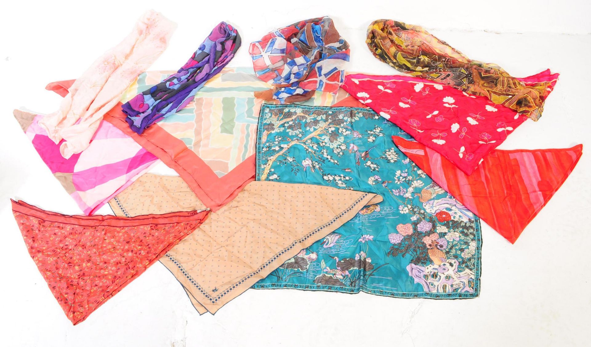 COLLECTION OF VINTAGE SCARVES - LIBERTY & JAEGER