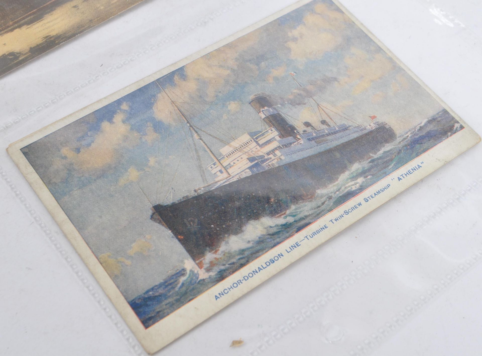 Shipping postcards - collection of 20th century all eras, in album and pages. Approx. 200. - Image 10 of 10