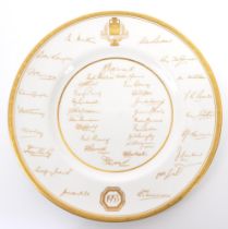 1953 ROYAL WORCESTER COMMEMORATIVE ASHES PLATE