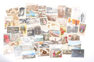 COLLECTION OF EARLY TO MID CENTURY UK & FOREIGN POSTCARDS