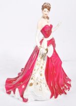 LIMITED EDITION ROYAL WORCESTER RUBY BONE CHINA FIGURINE