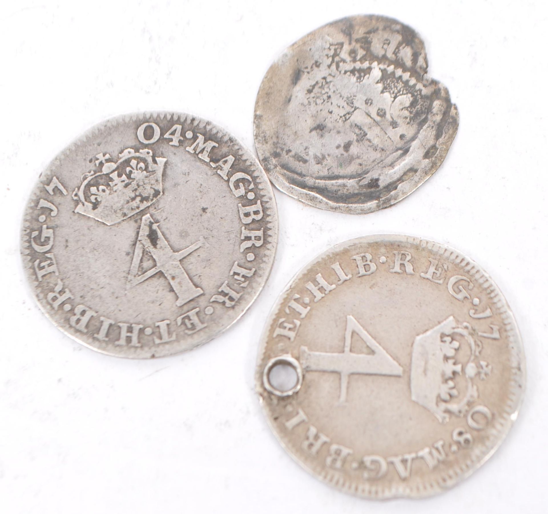 COLLECTION OF THREE SILVER MAUNDY MONEY COINS - Image 2 of 2