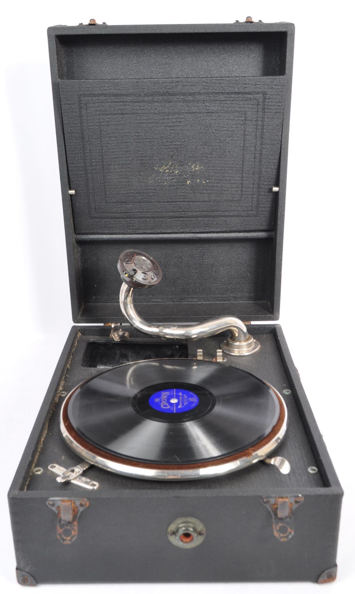 EARLY 20TH CENTURY CIRCA 1940S TABLE TOP GRAMOPHONE