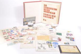 VICTORIAN & LATER UK STAMP ALBUM - TO INCLUDE MULTIPLE PENNY REDS