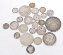 COLLECTION OF MID 19TH CENTURY & LATER UK SILVER COINS