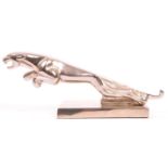 Automobillia Interest - A 20th century Jaguar chromed metal car mascot modelled in the form of a