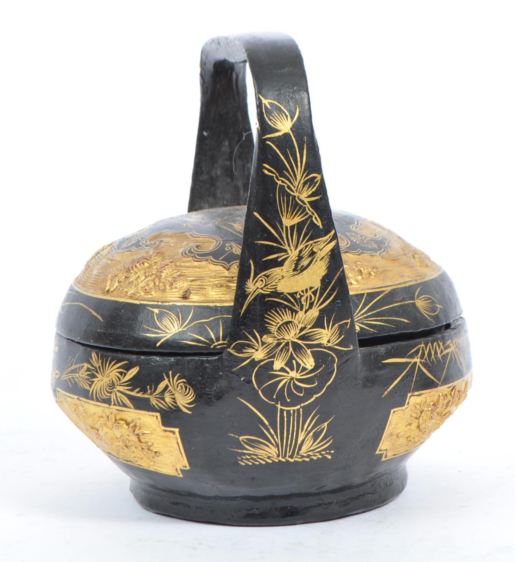 EARLY 20TH CENTURY 1920S CHINESE LAQUERED WEDDING BASKET - Image 4 of 7