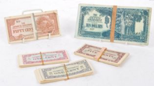 COLLECTION OF 1940S WWII PACIFIC WAS OCCUPATION BANK NOTES