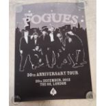 2012 POGUES / SHANE MACGOWAN 30TH ANNIVERSARY 02 TOUR POSTER