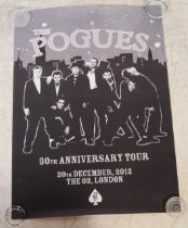 2012 POGUES / SHANE MACGOWAN 30TH ANNIVERSARY 02 TOUR POSTER