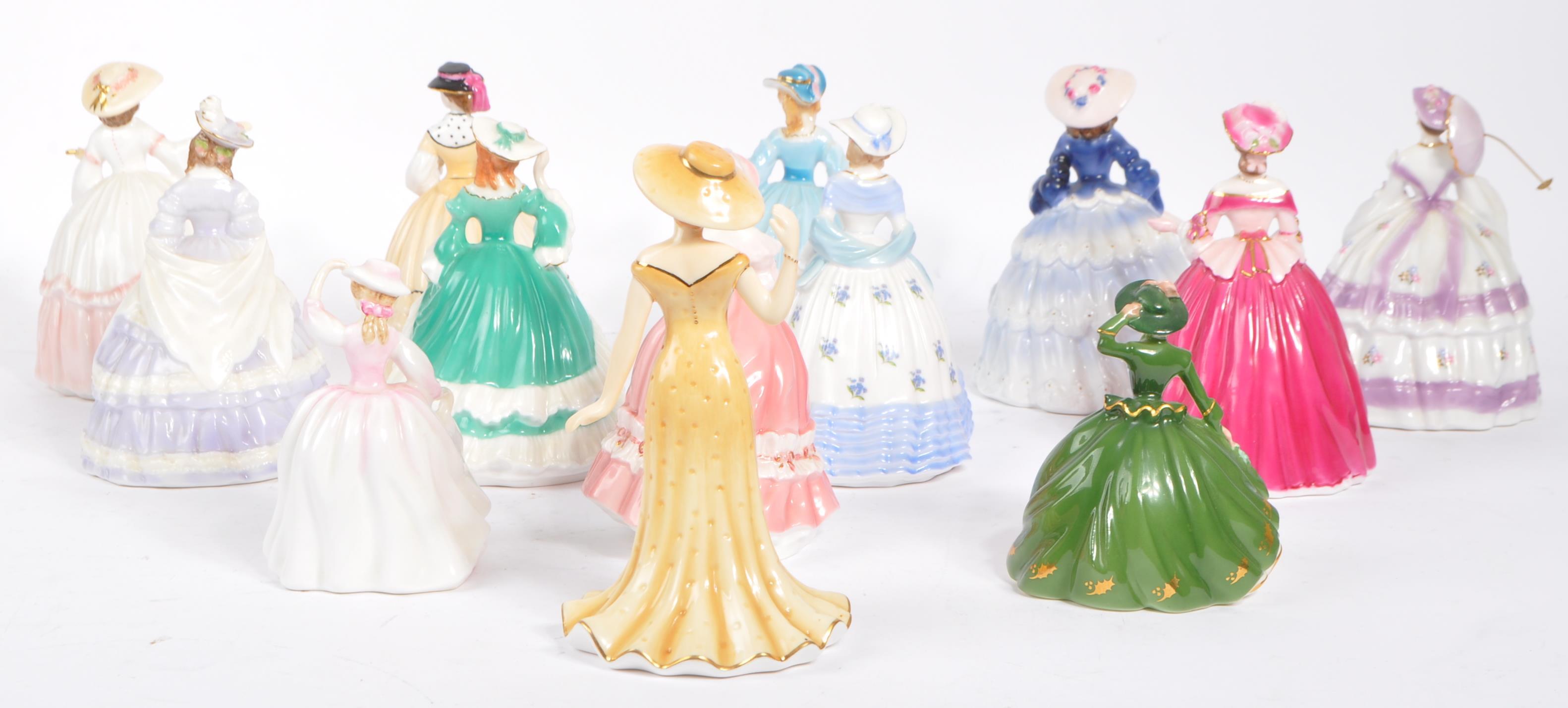 COLLECTION OF COALPORT MINAITURE BONE CHINA FIGURINES - Image 7 of 7