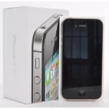 IPHONE 4S - UNUSED BOXED 2012 iPHONE 4S IN BLACK