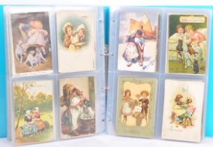 COLLECTION OF 1900S TO 1950S ARTIST DRAWN POSTCARDS OF CHILDREN