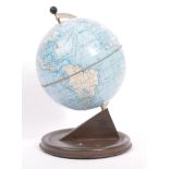 MID CENTURY 1950S TABLE TOP WORLD GLOBE