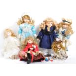 COLLECTION OF VINTAGE PORCELAIN DOLLS