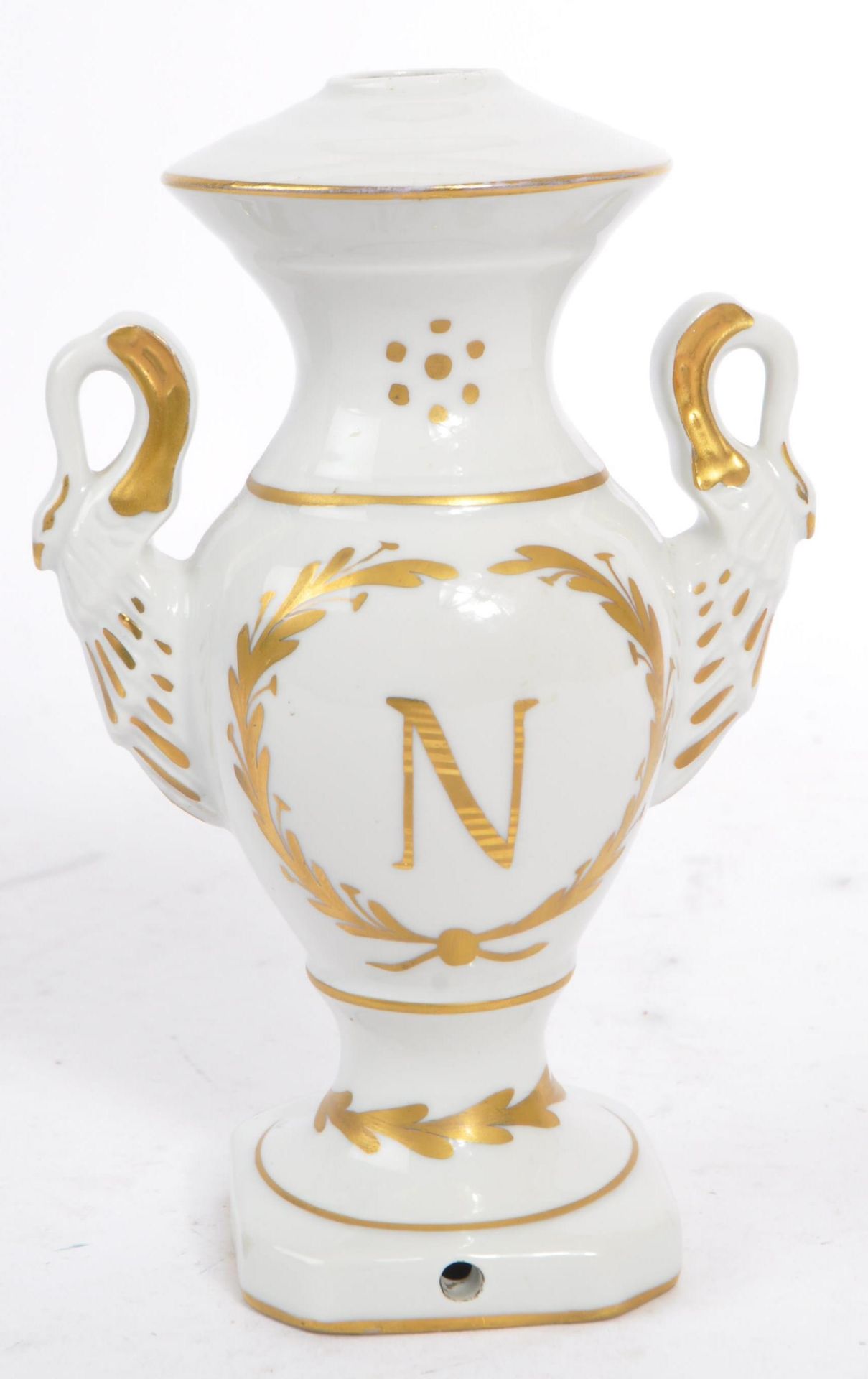 LIMOGES PORCELAIN VASE PAIR & NAPOLEON BEE / EAGLE MINIATURE - Image 4 of 11