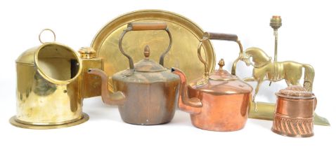 COLLECTION OF SIX MID 20TH CENTURY MARITIME BRASS / COPPER ITEMS