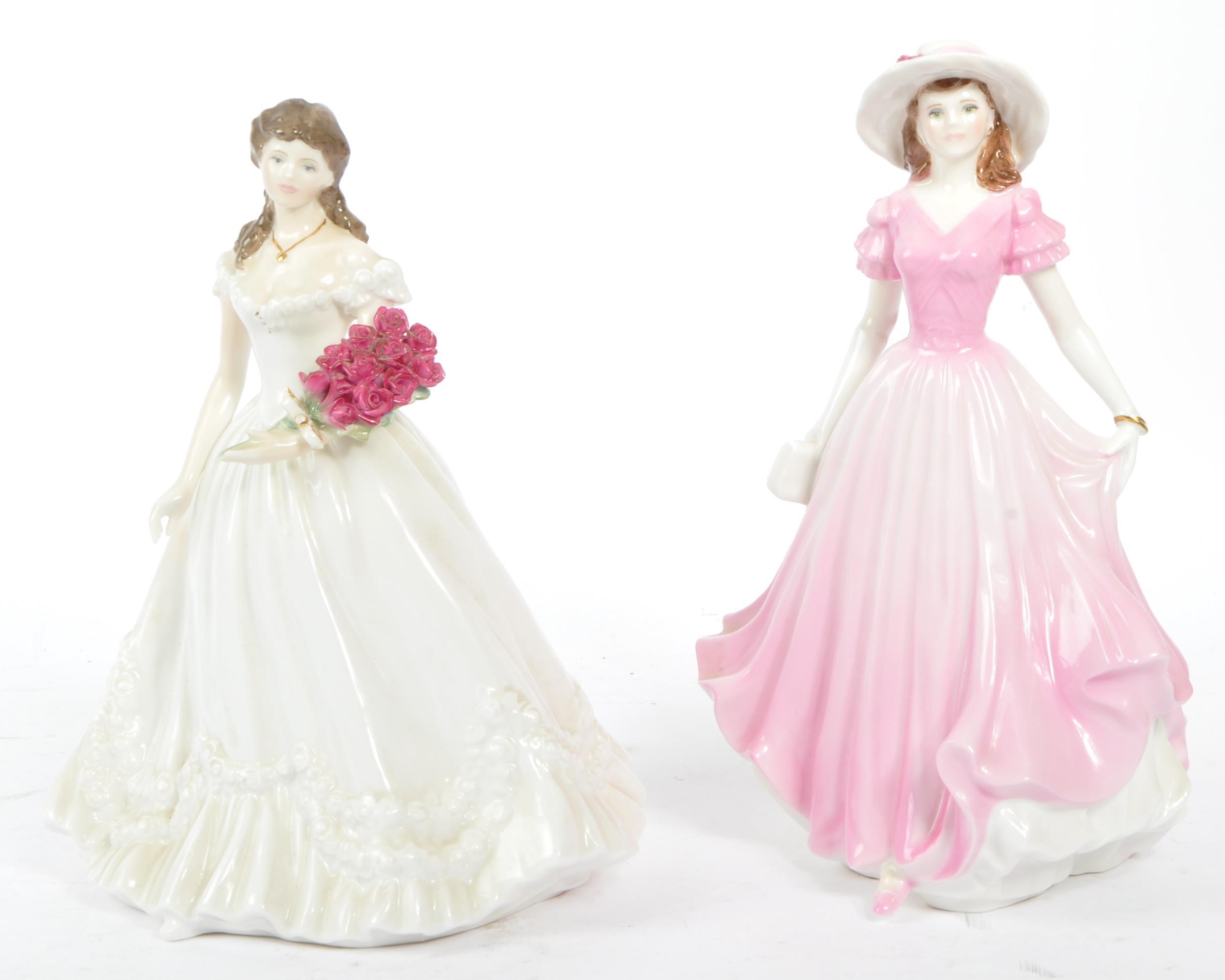 TWO LIMITED EDITION ROYAL WORCESTER LADY FIGURINES